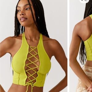 Out from under Fiona seamless lace up bra top